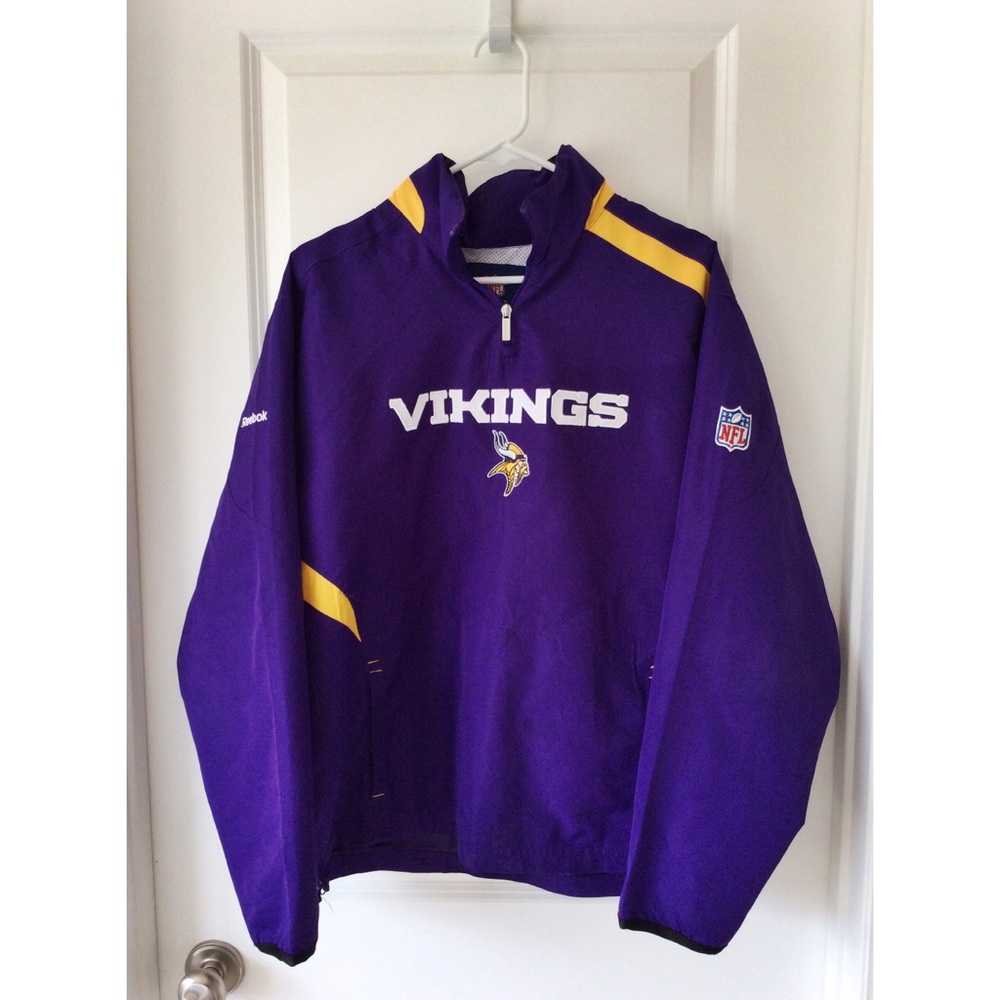 Minnesota Vikings NFL Reebok Youth 1/4 Zip Jacket